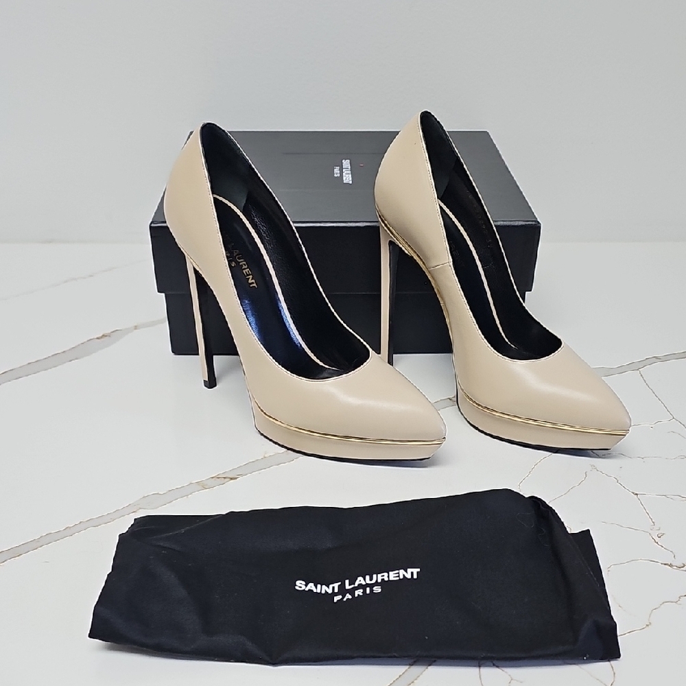 Saint Laurent Beige Women's Heels